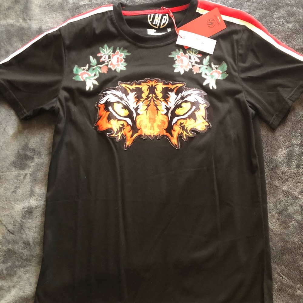 Black Imperious Tiger Mens T-shirt